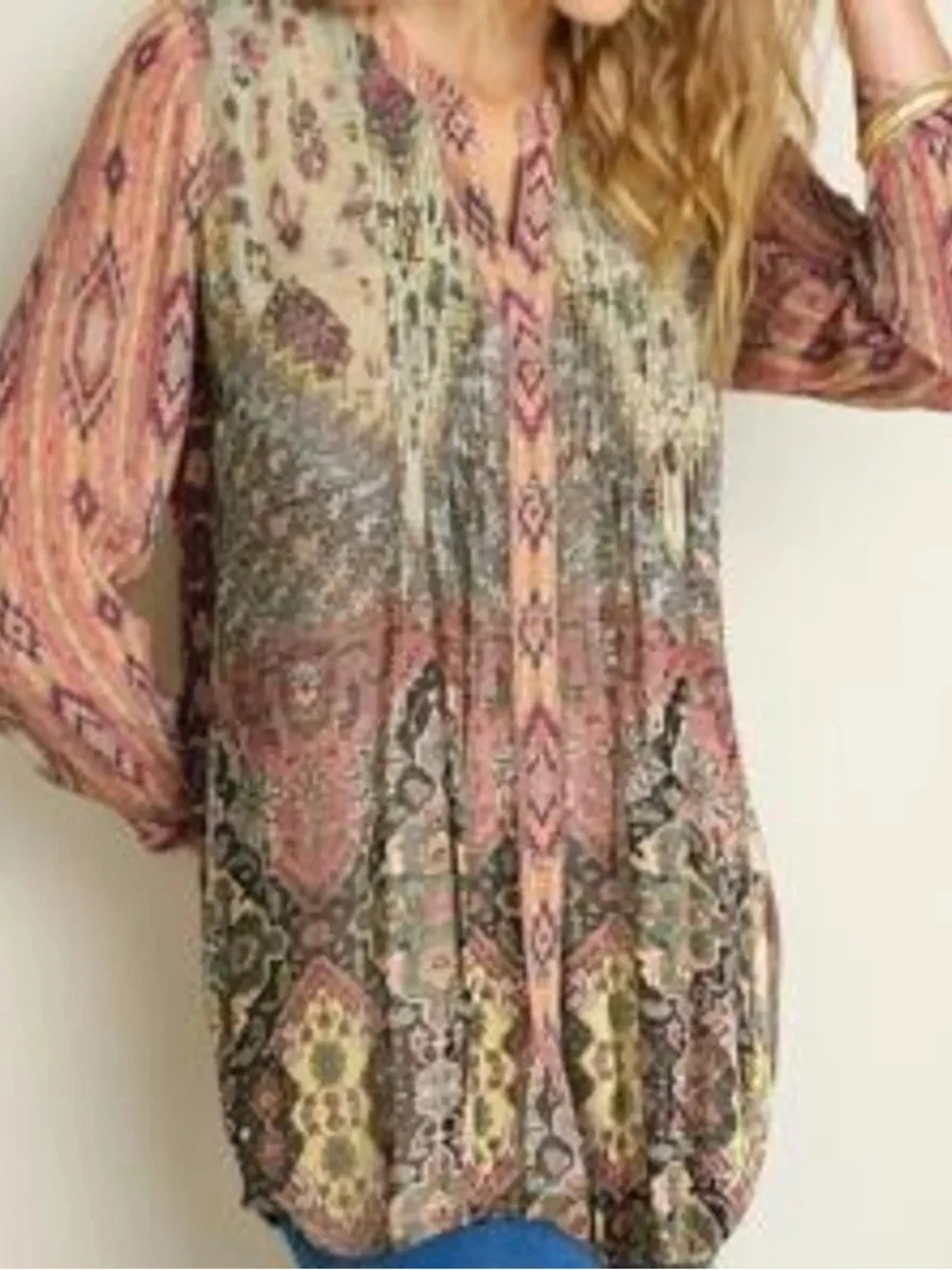 Soft Surroundings Multi-Color Patterned Tunic - Picture 2 of 6